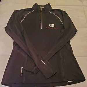 Cyclebar, Ogio Black Quarter Zip mock turtleneck runners long sleeve dri fit